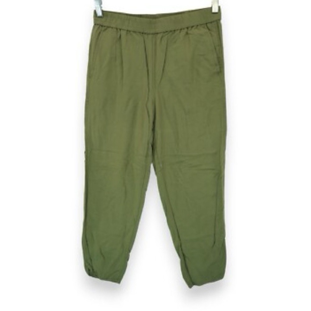 Madewell Olive Green Linen-Blend Capris 🌿💚✨‎